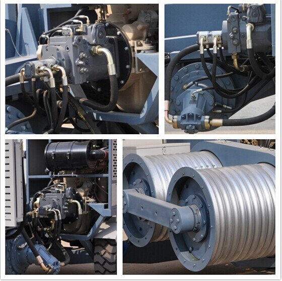 Groove Number 8 Hydraulic Cable Pull machinery 90kN with 118kw Cummins Engine