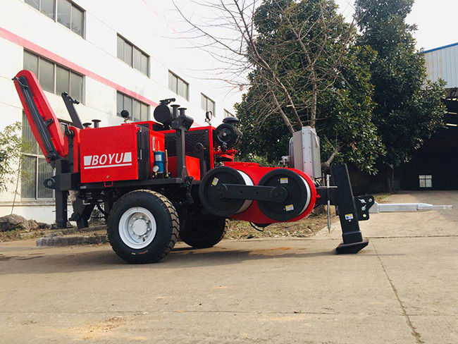 Diesel 118kw 158hp Puller Transmission Line Stringing Equipment Max Pull 100kn