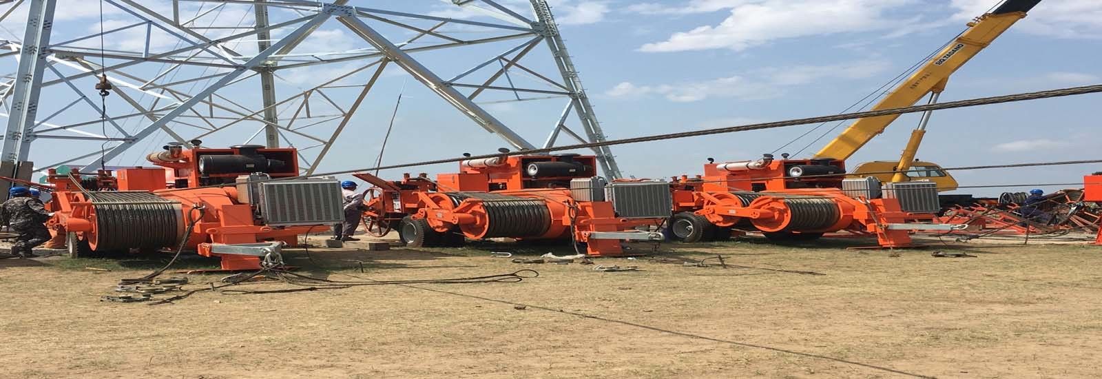 High Voltage Electrical Cable Stringing Equipment for OPGW ADSS Conductor Stringing