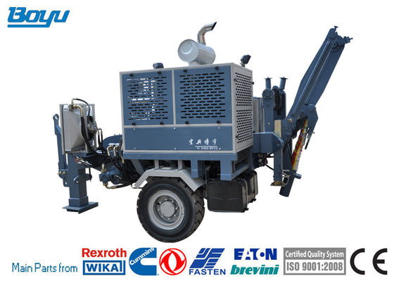 129kw 173hp Diesel Engine Hydraulic Puller Machine Bull-wheel Diameter 600mm