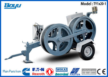 20KN Passive Laying Tensioner Tension Stringing Equipment Without Engine Wheel 1300mm Speed Reducer German Rexroth