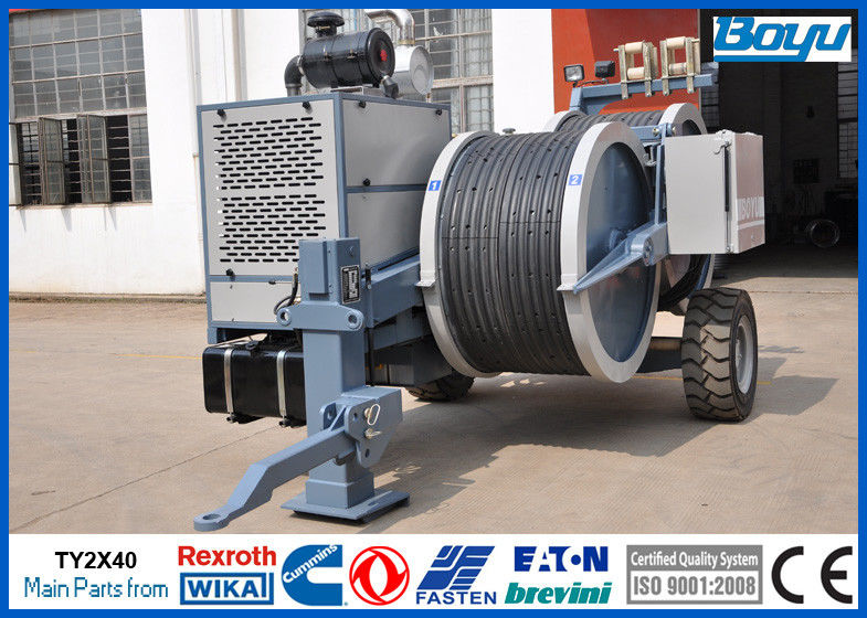 Conductor OPGW ADSS Cable Stringing Equipment / Hydraulic Power Line