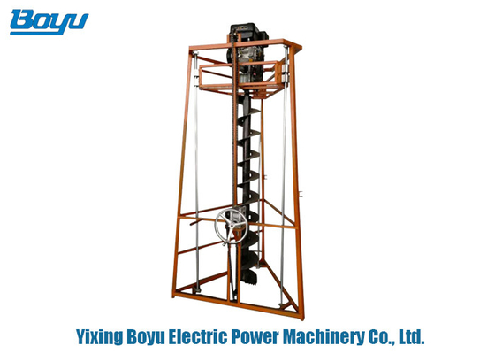 400mm Transmission Line Stringing Tools High Power Petrol Tripod Digging Machine 400mm