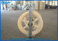 830x110 Single Nylon Wheels Diameter 830mm Load 30kN Bundled Conductor Pulley Under 630mm2 Conductor
