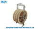 Conductor Line Transmission Line Stringing Tools Three Wheel Nylon Conductor Pulleys