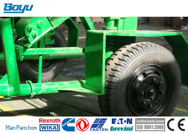 Cable Drum Hauling Reel Carrier Trailer Max Capacity 100kN OEM Services