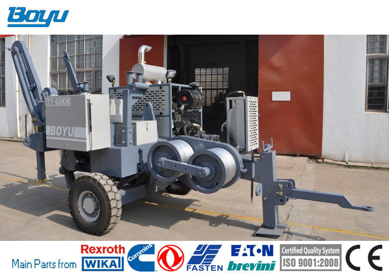 60kN Diesel 77kw 103hp Hydraulic Puller Machine for Overhead Stringing