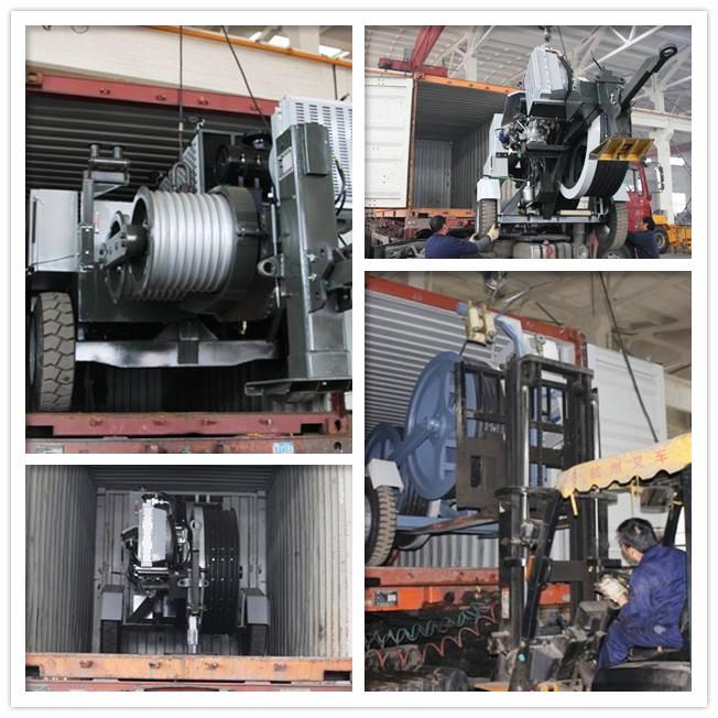330KV High Voltage Power Line Stringing Equipment Puller 90kN with